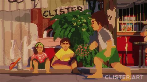 Tumbang preso in pixel art animation .